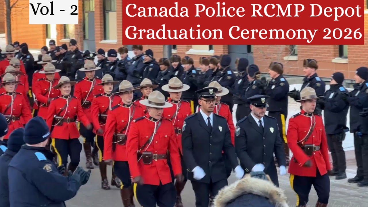 Rcmp Depot Ranks Canada Police RCMP Depot Graduation Ceremony 2026 - YouTube