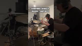 Sometimes slower is heavier #drums #drummer #punk #punkrock #drum #drumcover #drumcam #heavydrums