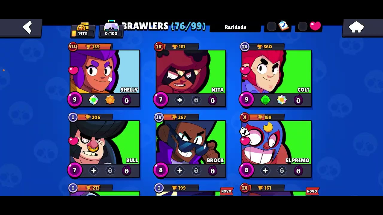 Fazendo desafio jogando com um brawler de cada raridade - Brawl Stars 
