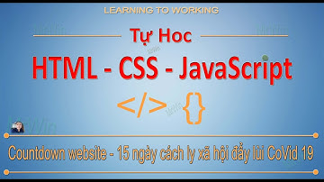 Hướng dẫn làm trang đồng hồ đếm ngược (Countdown) bằng HTML CSS | Học lập trình web