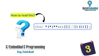 Complex Declarations in C || How to read complex declarations in C || (Part 3) [شرح بالعربي]