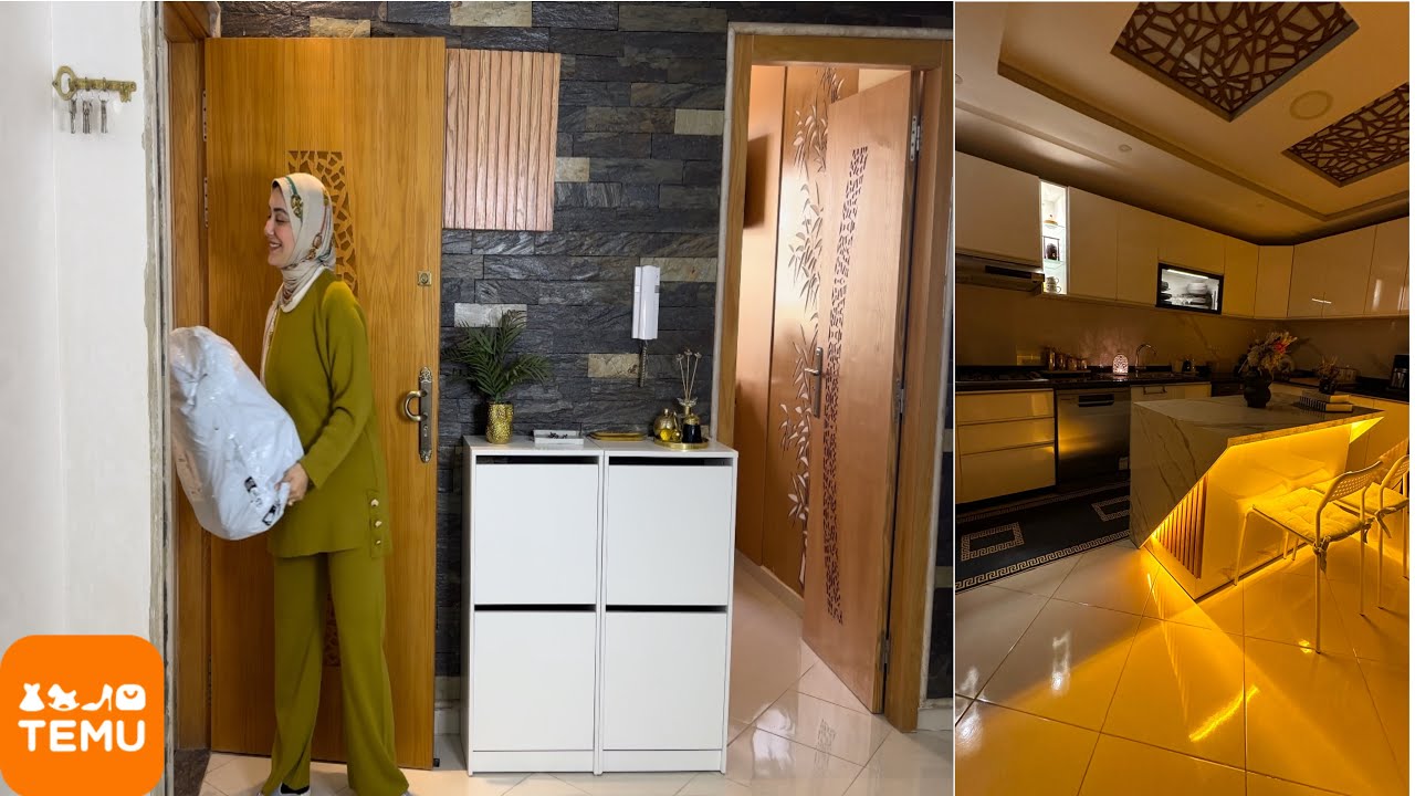 واخيراً رجعت لليوتيب_مشترياتي للبيت من temu ب 0€ \ درت تغيير زوين فالمطبخ