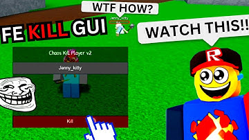 Roblox FE KILL GUI Script ⭐ Kill All & Troll🤣 Unpatched Roblox Scripts for PC/Mobile✅ Pastebin 2023