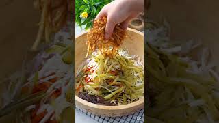 🥗 Healthy Vegetable Salad #cake #korea #dessert #food