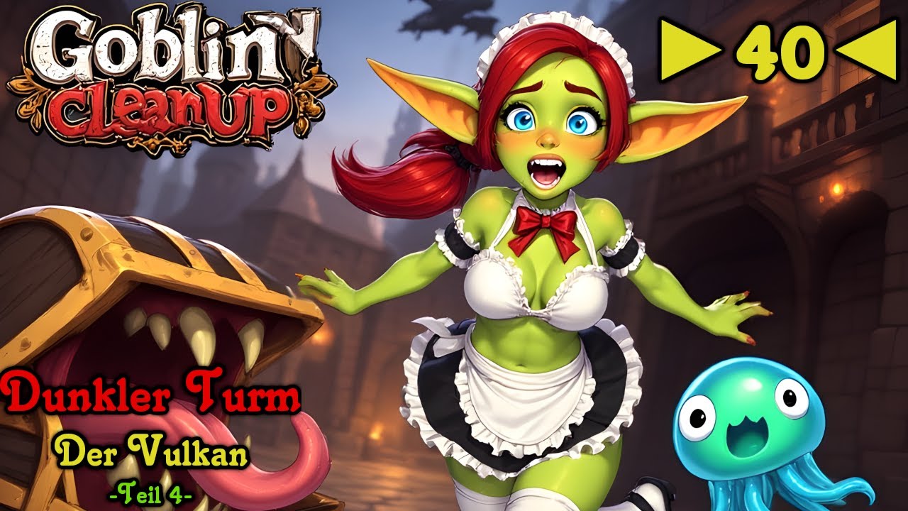 Goblin Cleanup - Deutsch - Let´s Play - ►40◄ - Dunkler Turm - Der Vulkan - Teil 4