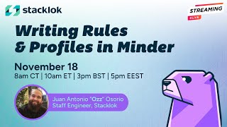 Minder Monday: Writing Rules & Profiles screenshot 4
