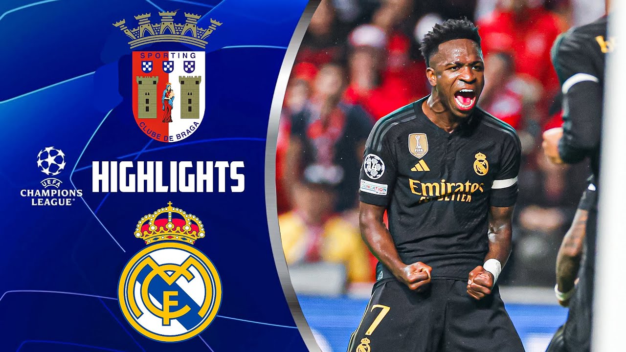 Braga 1-2 Real Madrid: Goals and highlights - Champions League 23/24