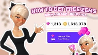 How to get free zems 💎 FAST AND EASY | 100% TRUE | Zepeto | Tutorial