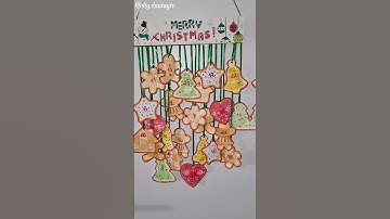 DIY Gingerbread advent Calendar #christmas  #tutorial #diy #handmade #papercraft #adventcalendardiy