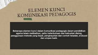 Komunikasi Pedagogis