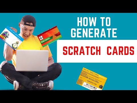 HOW TO GENERATE SCRATCH CARDS WITH PINS AND SERIAL NUMBERS