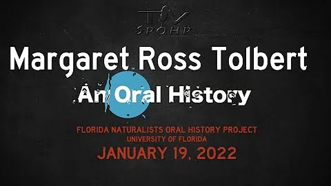 An Oral History with Artist Margaret Ross Tolbert....