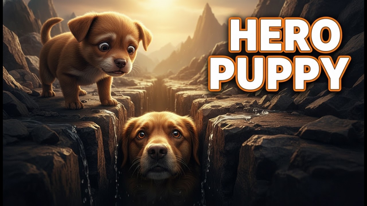 Heroic Puppy Leads Animal Rescue to Mother Trapped in Deep Crevice 🐾💔 ...