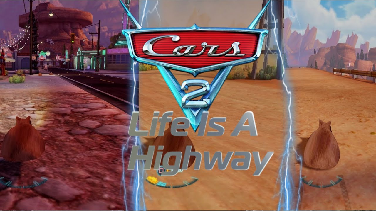 Cars 2 Arcade: Life Is A Highway (Free Roam Mod)  All Radiator Springs Tracks