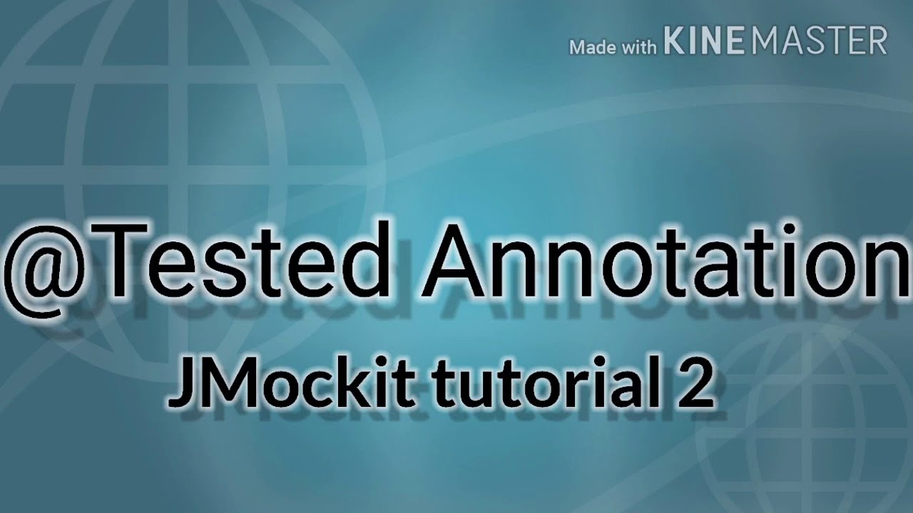 @Tested annotation Jmockit 1.49 - YouTube