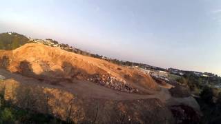 Vortex Pro 250 - Maiden - Parking lot and building site - Flight nΒ°1