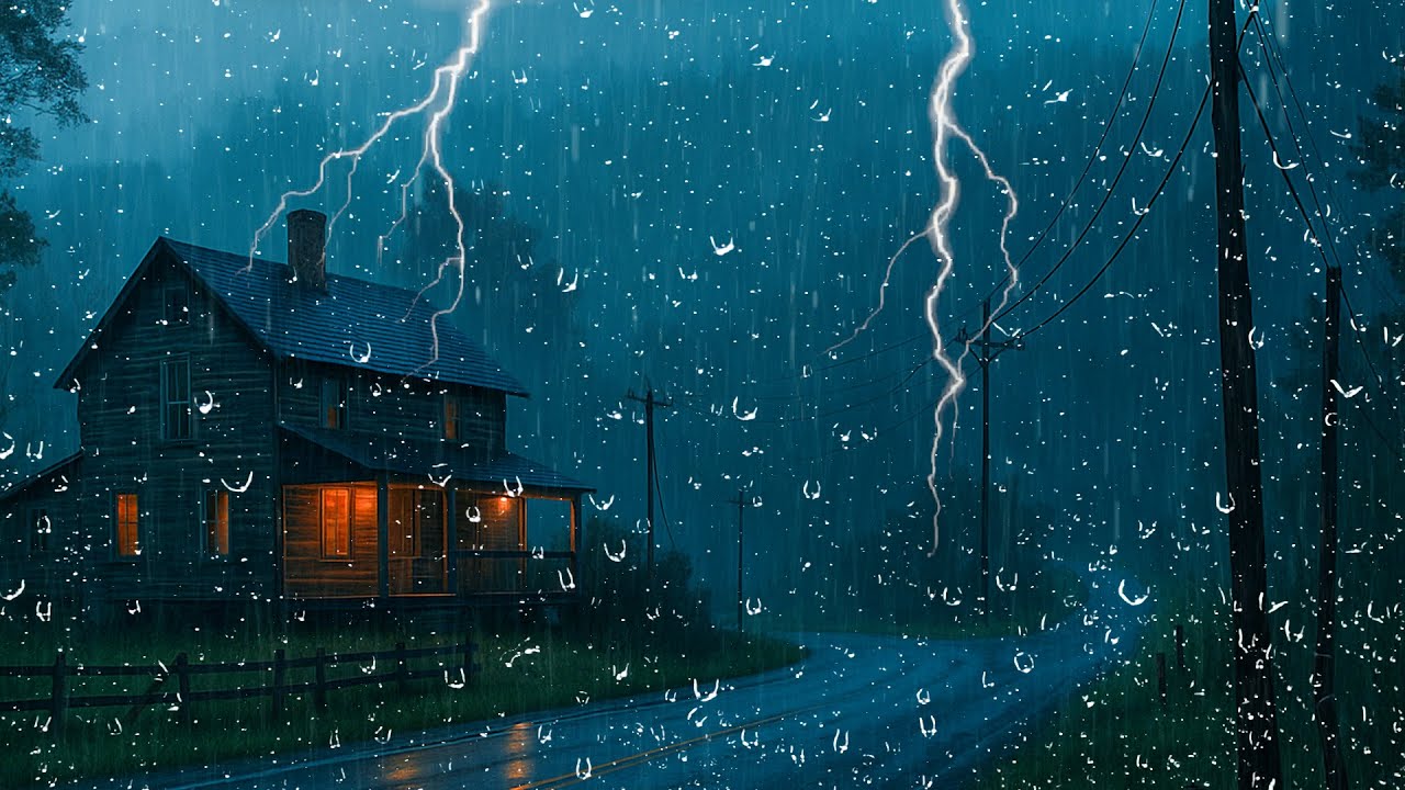 Duerme Profundamente en 3 Min – Tormenta con Lluvia Fuerte y Truenos ...
