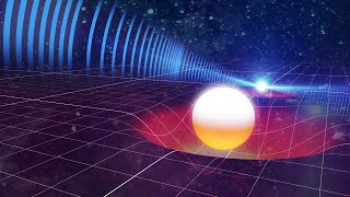 White Dwarf Orbiting Pulsar | Animation Loop