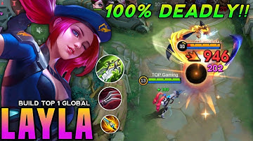 NIEUWE LAYLA VROEG TOT LATE GAME BUILD 2025!!💥 (een must om te proberen) - Mobile Legends