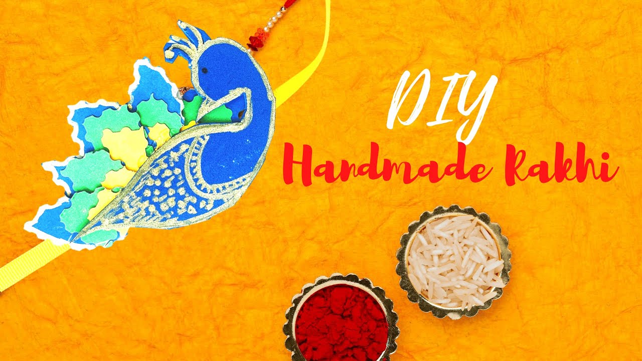 Handmade rakhi DIY| How to make rakhi at home |