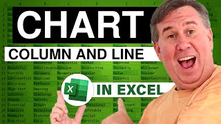 excel - how to combine a line and bar chart in excel plus secondary axis - episode 1211.407