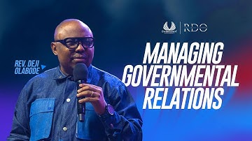 MANAGING GOVERNMENTAL RELATIONS | REV. DEJI OLABODE | ENTHRONEMENT ASSEMBLY