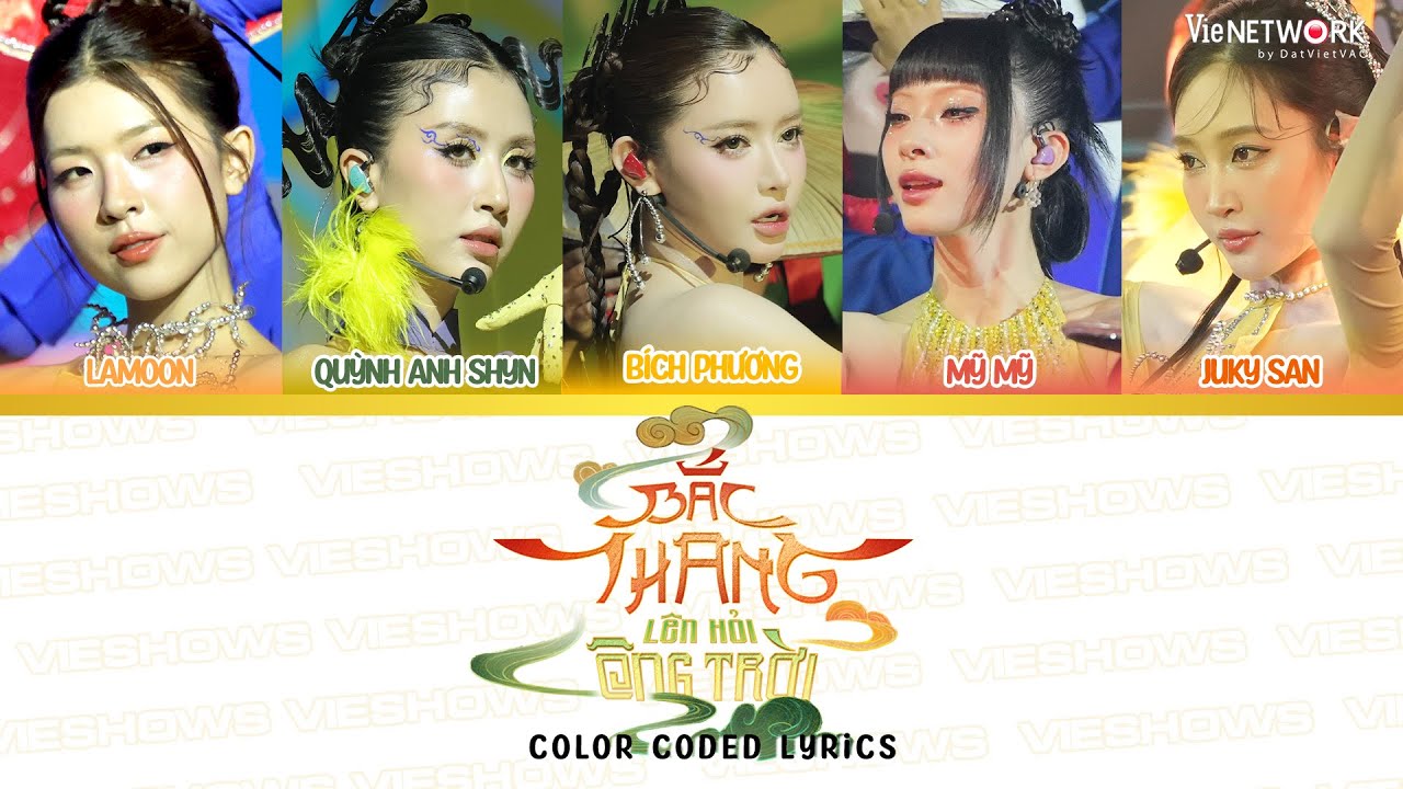 Bắc Thang Lên Hỏi Ông Trời (Color Coded Lyrics) Bích Phương, Mỹ Mỹ, Lamoon, Juky San, Quỳnh Anh Shyn Bắc Thang Lên Hỏi Ông Trời (Color Coded Lyrics) Bích Phương, Mỹ Mỹ, Lamoon, Juky San, Quỳnh Anh Shyn