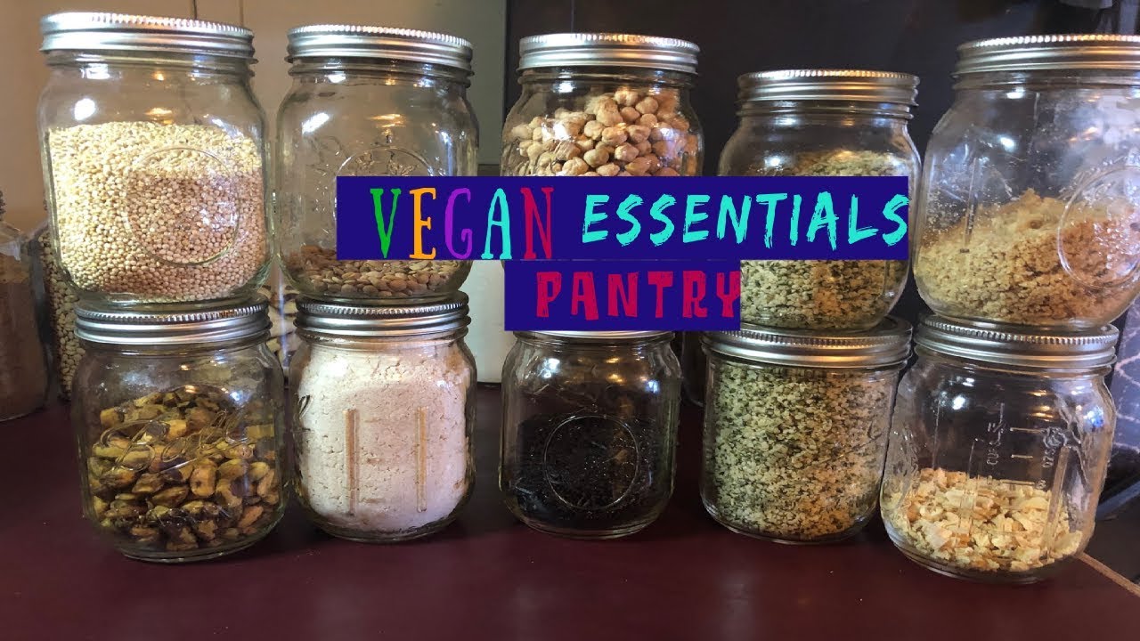 VEGAN ESSENTIAL| vegan pantry| my vegan staples - YouTube
