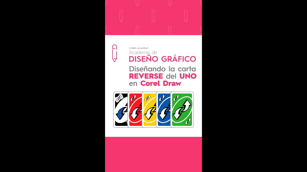 Diseñando la carta REVERSE del UNO en Corel Draw - YouTube