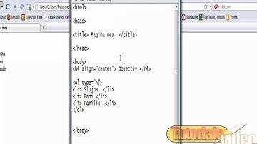 Video tutoriale html nr 3