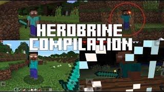 TERRIFYING FINDING AND KILLING HEROBRINE COMPILATION!