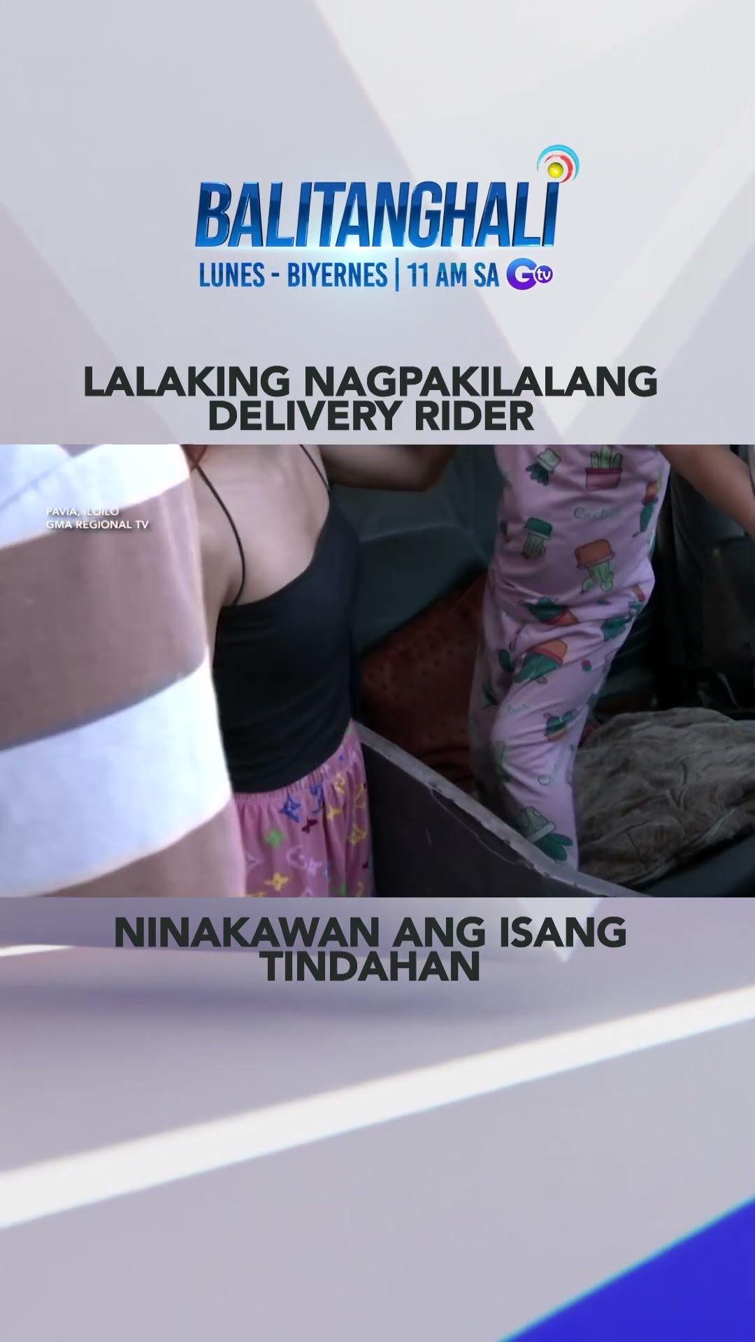Pagnanakaw ng lalaking nagpakilalang delivery rider, huli-cam #shorts | Balitanghali