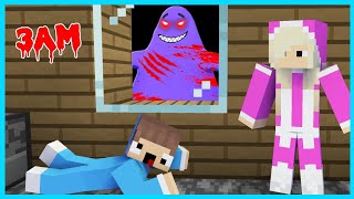 MIPAN & ZUZUZU RUMAH NYA DI SERANG MONSTER GRIMACE DI MINECRAFT SURVIVAL! BERTAHAN HIDUP