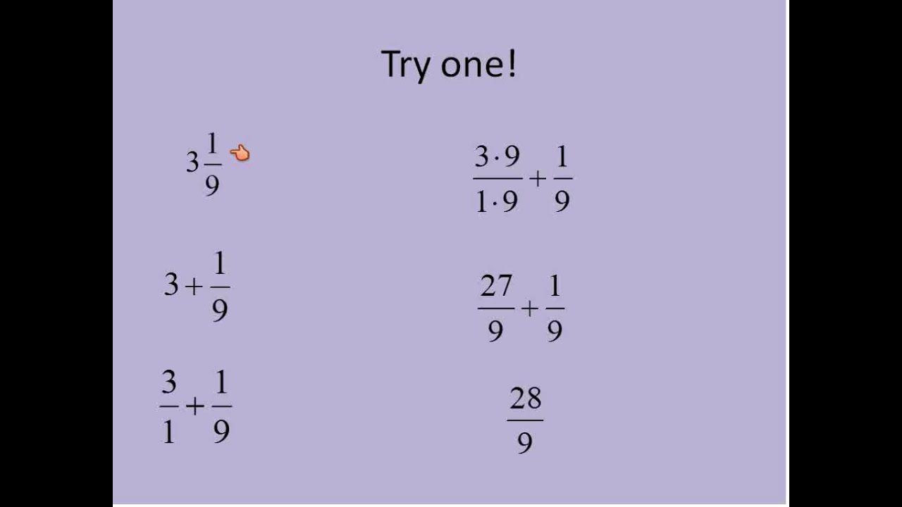 mixed-numbers-into-improper-fractions-simplifying-math-youtube