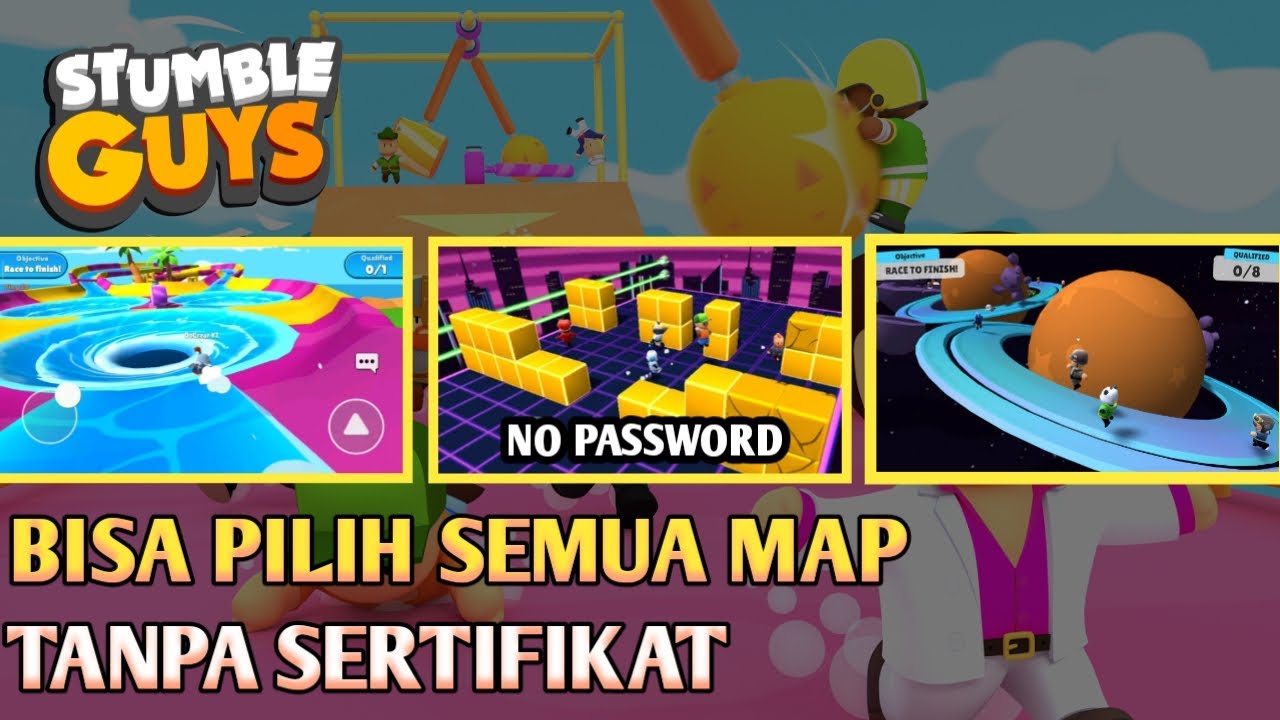 STUMBLE GUYS CUSTOM MAP PARTY BISA MABAR!!! YouTube