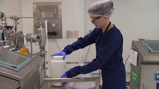 Chromatography Column Packing - Loading resin into the column