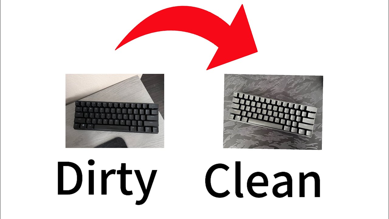 Cleaning my razor keyboard 🤮 - YouTube