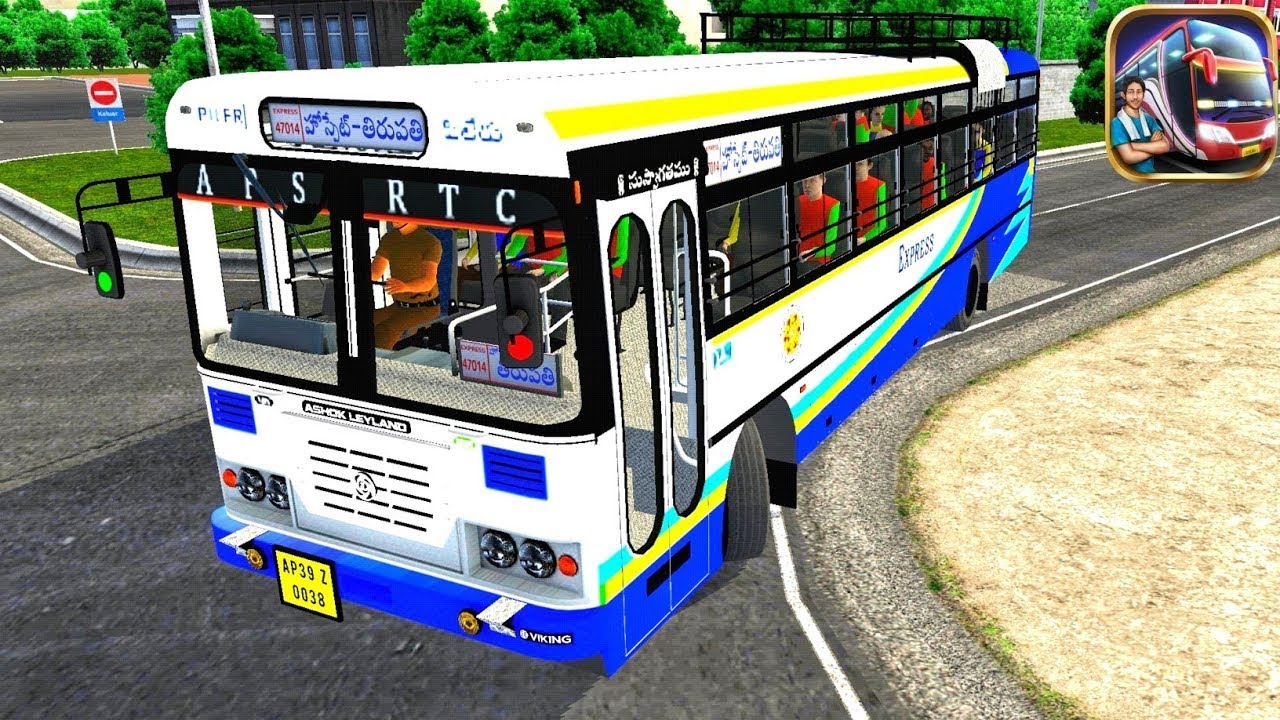APSRTC Express Bus on ocean Drive | Pocket Gamer Hub #APSRTC #BusSimulatorIndonesia #APSRTCExpress