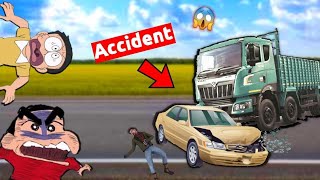 Shinchan And Nobita Saving People 😱 || 😂 Accident Ho Gya