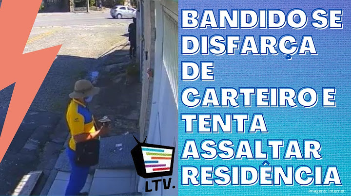 Bandido se disfarça de carteiro e tenta assaltar residência
