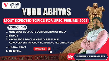MOST EXPECTED TOPICS FOR UPSC PRELIMS-2023 | YUDH ABHYAS | UPSC