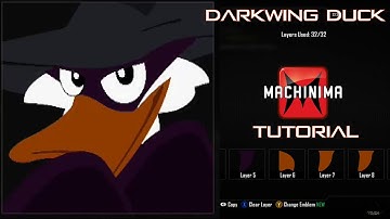 Call of Duty Black Ops 2 Emblem BO2 Amazing Darkwing Duck Emblem Tutorial (Disney) Playercard