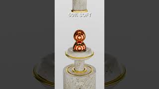 Famous 0% vs 100% Soft Body: Pure Satisfying Deformation #simulation #shorts Profile