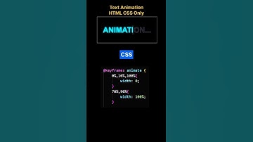 Text Animation HTML CSS Only #coding #webdesign ##webdevelopment #cssanimation #html
