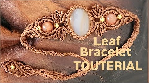 🌱🌱Leaf macrame bracelet diy.bracelet touterial