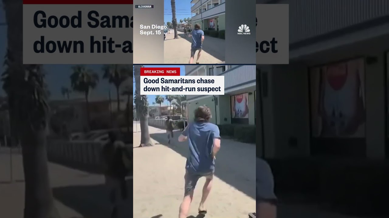 Good Samaritans chase down hit-and-run suspect