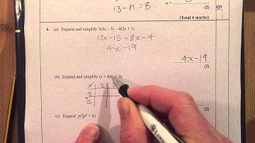 iGCSE Maths Summer 2007 3H @Monkton Qu 6