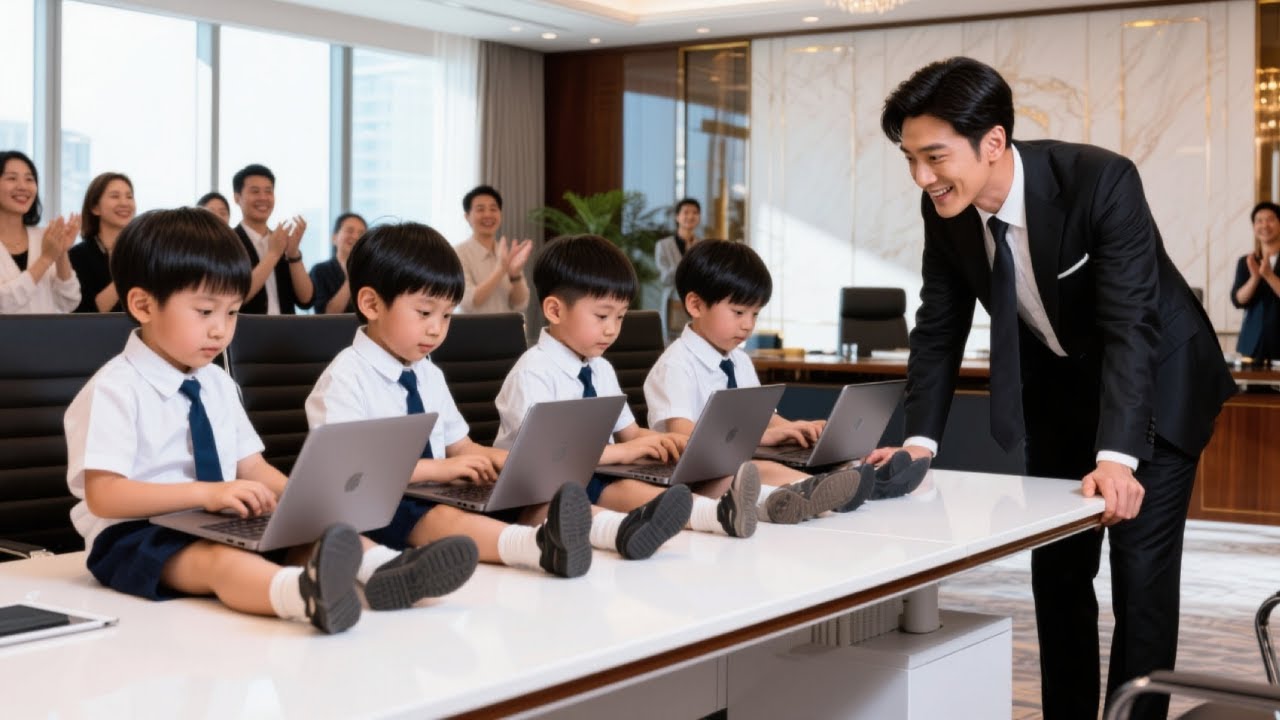 Un niño de 5 años,genio informático, destruye empresa padre en 1 segundo para ayudar mamá a vengarse
