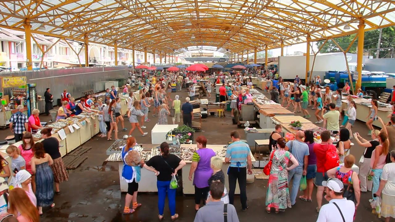 Привоз. Рыбный ряд. Одесса. Флешмоб "Шаланды, полные кефали" - YouTube