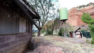 Exploring an abandoned ranch near Sedona, Arizona.